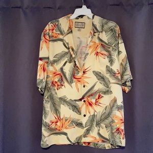 Jamaica Jaxx 100% silk Hawaiian shirt.